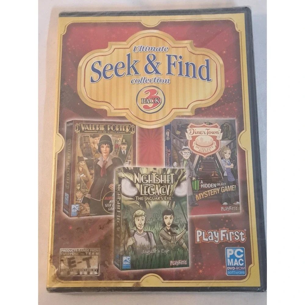 Ultimate Seek & Find Collection 3-Pack PC DVD-ROM NEW Sealed Hidden Object